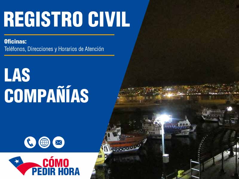 Oficinas del Registro Civil en Las Compañías - Telfonos y Horarios