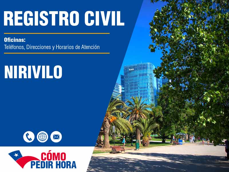 Oficinas del Registro Civil en Nirivilo - Telfonos y Horarios